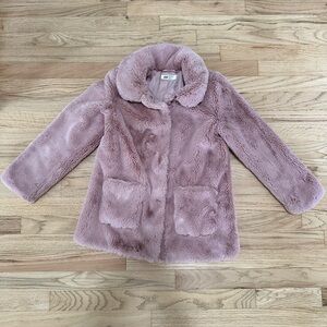 Light Pink Fur Coat - H&M - Girls size 10